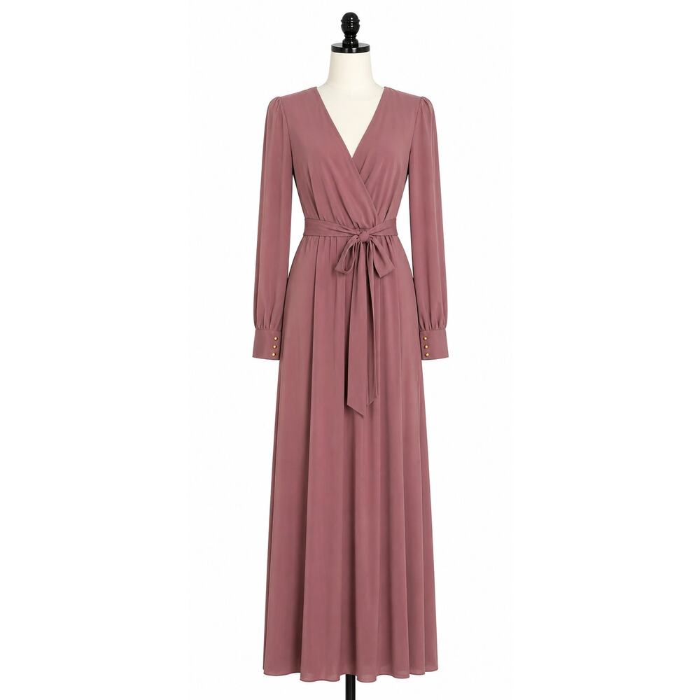 NWOT Baltic Born Mauve Lydia Maxi Dress Size XS Boho Cottage Feminine Soft Girl
